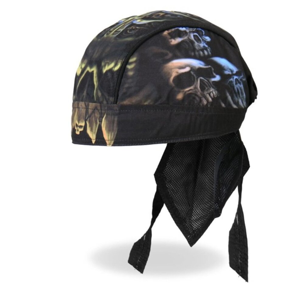 NWT Hot Leathers Skull Cavern Lightweight Headwrap HWH1019